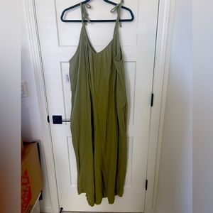 Olive Green Old Navy Gauze Overall XXL